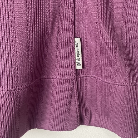 Merrell opti wick 1/4 zip Purple Ribbed Fitted long sleeve shirt size medium - Picture 5 of 10
